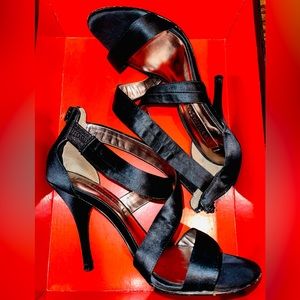 BCBG Satin Serena Heels